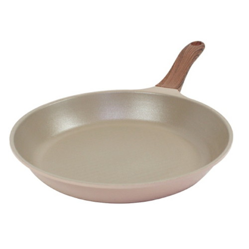 키친아트 본 우드 파스텔핑크 다이아 프라이팬 (28cm)_이미지