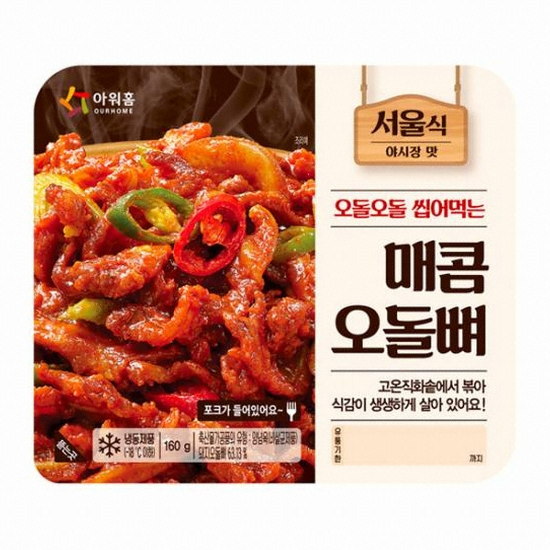 아워홈 서울식 야시장맛 매콤오돌뼈 160g (4개)_이미지