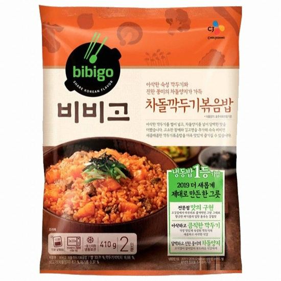 CJ제일제당 햇반 쿡반 차돌 깍두기 볶음밥 2인분 410g (6개)_이미지