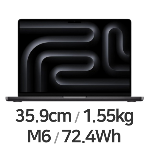 맥북프로14 M6 12코어 CPU, 12코어 GPU 블랙(램16GB, SSD 1TB)