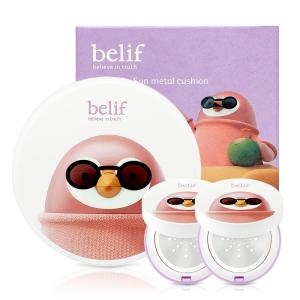 LG생활건강 빌리프 해피 보 선 메탈 쿠션 SPF50+ 15g (본품2개)