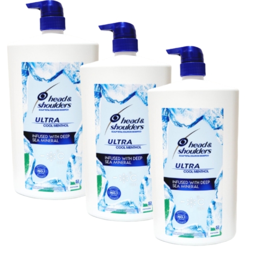 한국P&G 헤드앤숄더 울트라 쿨멘솔 샴푸 1800ml (3개)