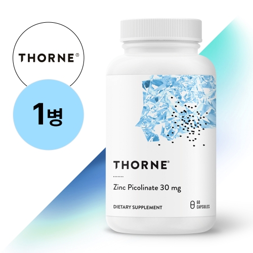 쏜리서치 아연 피콜리네이트 30mg 60캡슐 (1개)