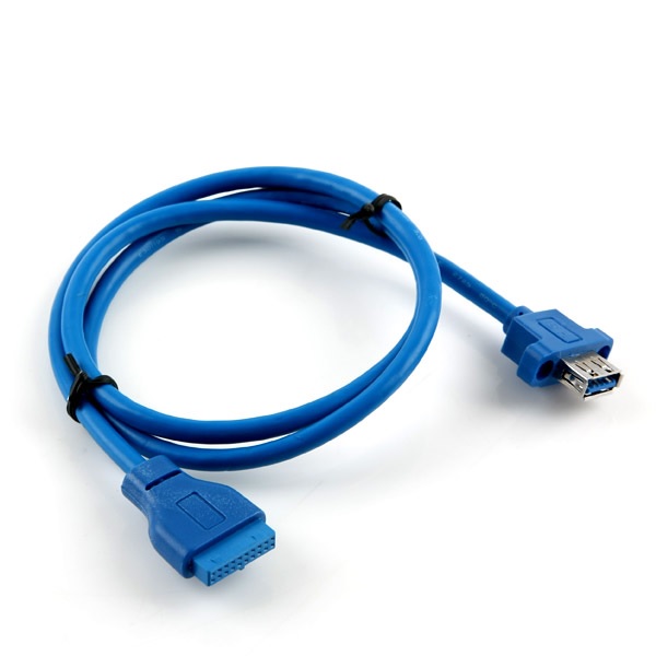 라이트컴 COMS 20P to USB 3.0 1포트 케이블 블루