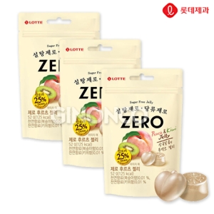롯데제과 제로 후르츠 젤리 52g (3개)