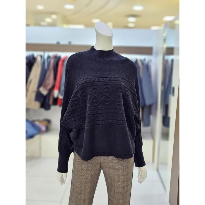 트리아나 여성 하이넥 루즈핏 니트 티셔츠 AJ4TA03
