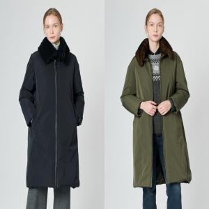 BCBG 여성 아르 밍크 다운 B4WAF845_이미지