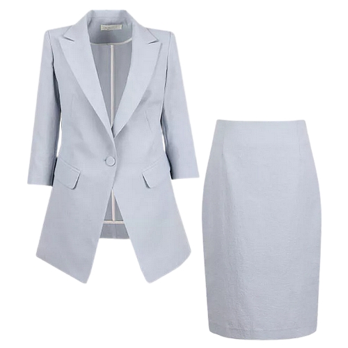 비비드 시크릿가너 여름 마터치 자켓+스커트 정장세트_이미지