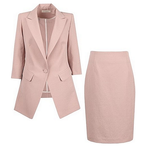 비비드 시크릿가너 여름 마터치 자켓+스커트 정장세트_이미지