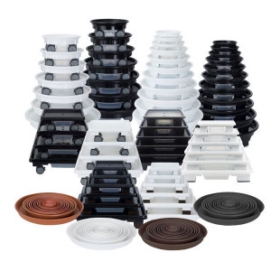 마이플랜트 이동식 바퀴 원형 사각 직사각 화분 받침대_이미지