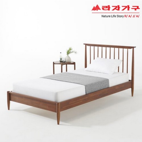 라자가구 비바 카밀라 원목 침대 SS (라텍스탑독립)