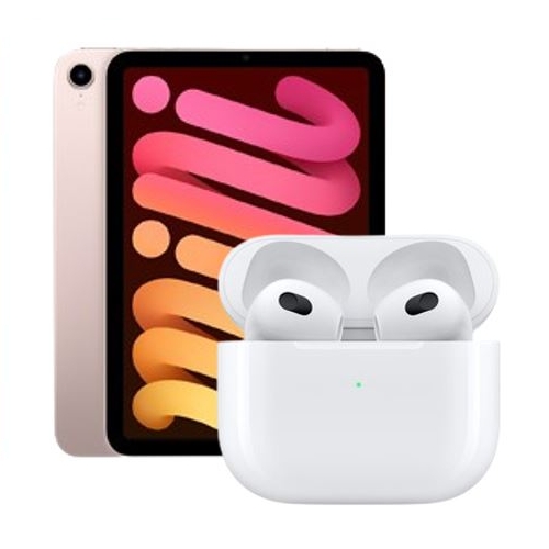 APPLE 2021 iPad mini 6세대 Cellular+에어팟 3세대 (256GB)_이미지