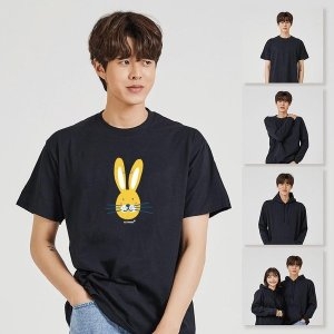 노랑토끼 무지반팔티 선거복 라운드티 W67C059