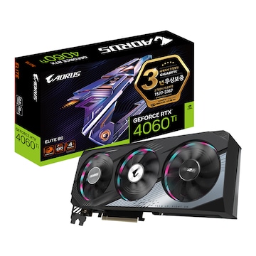 GIGABYTE AORUS 지포스 RTX 4060 Ti ELITE D6 8GB 제이씨현