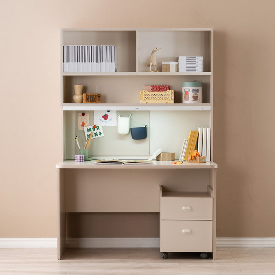 로넌 책상세트+2단서랍+조명