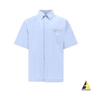 펜디 Blue cotton shirt FS1286 ARX8 F0GCT 코튼 반팔 셔츠 117004003