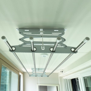 삼덕기업 하드웰 천장 베란다 빨래건조대 봉길이1250mm 2P표준형