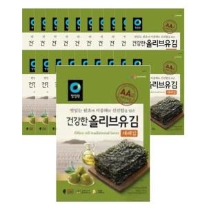 대상 청정원 올리브유 재래김 20g 20봉 저녁식사 캠핑 집밥 요리 저녁식사 캠핑 집밥 요리_이미지