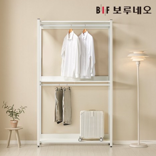 아이든 시스템 행거 철제 드레스룸 2단 행거장 1200