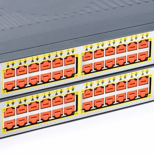 컴엑스아이 스마트키퍼 NL03P2 랜 포트락 (오렌지, 100개)_이미지