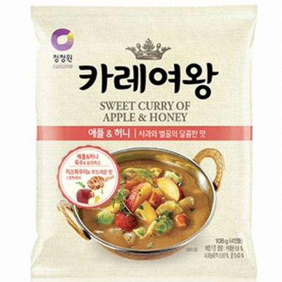 대상 청정원 카레여왕 애플&허니 사과와 벌꿀의 달콤한맛 108g (1개)_이미지