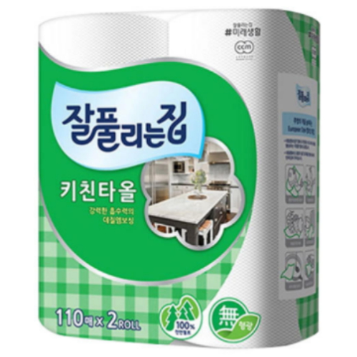 잘풀리는집 키친타월 110매 (2입) (1팩(2입))_이미지