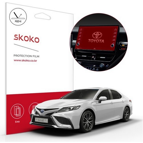 스코코 저반사 내비게이션 액정보호 필름 도요타 캠리 2022년 전용