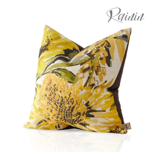 플레인모빌리 레이닌  UMB   레이닌X할리퀸  RCN18029V 베르다시오 선 플로랄 프린트 영국쿠션_이미지