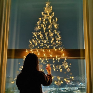 인크리코 앵두전구 크리스마스 스티커 트리세트_이미지