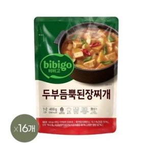 CJ제일제당 비비고 두부듬뿍 된장찌개 460g (16개)_이미지