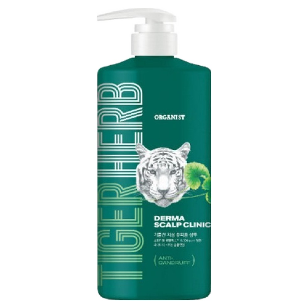엘라스틴 오가니스트 타이거 허브 기름진 지성 두피용 샴푸 900ml (1개)_이미지