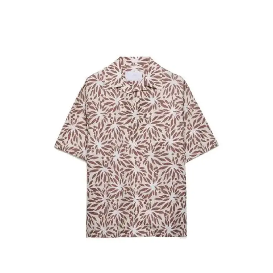 프라다 printed cotton bowling shirt UCS414SUMO19GY T_이미지