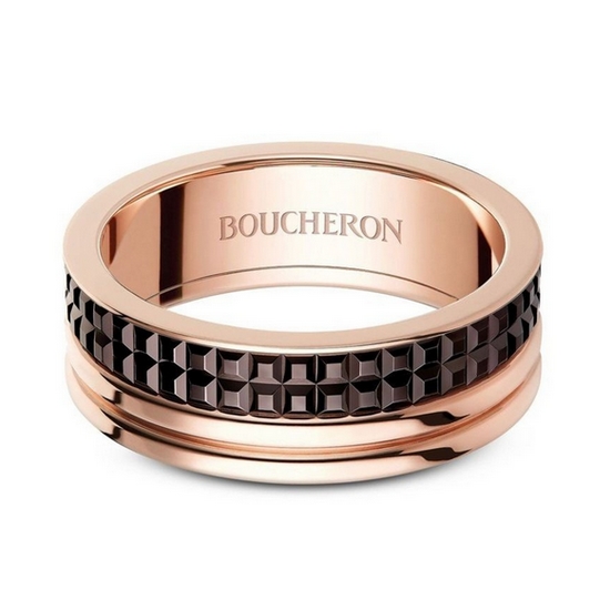 부쉐론 콰트로 클래식 웨딩 밴드 링 반지 JAL00292_이미지