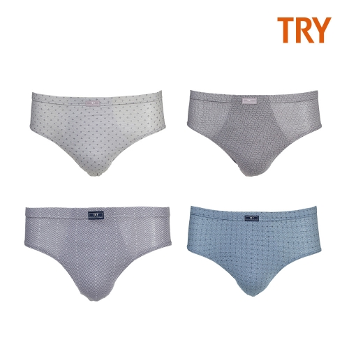 TRY 남성 숯 맥시 브리프