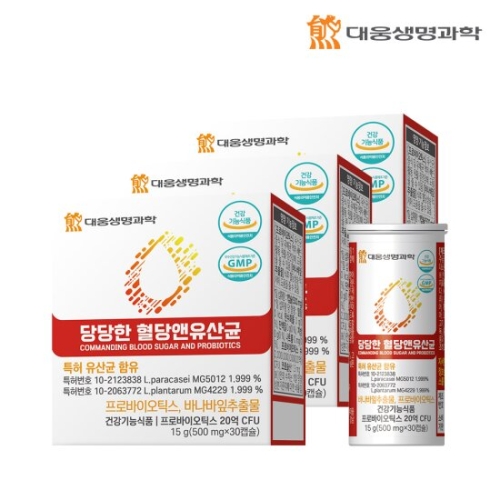 대웅생명과학 당당한 혈당앤 유산균 30캡슐 (3개)_이미지