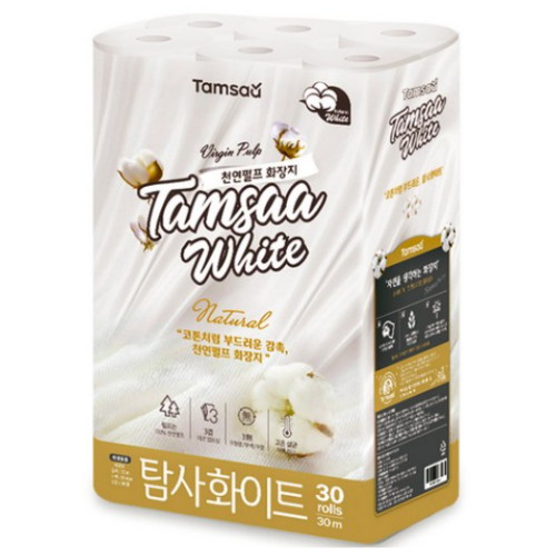 쿠팡 탐사 화이트 30m (30롤) (4팩)