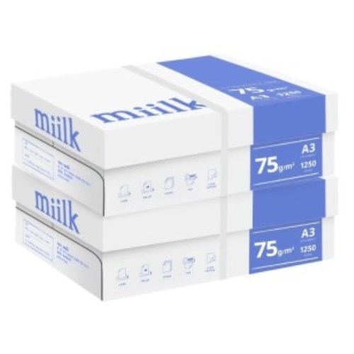 한국제지 밀크 복사용지 A3 75g (2,500매)_이미지