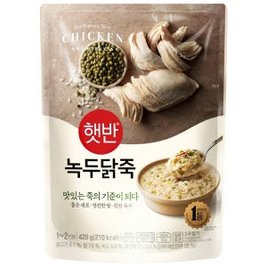 CJ제일제당 햇반 녹두닭죽 420g이미지입니다. 누르면 해당 게시물로 새창이동합니다.