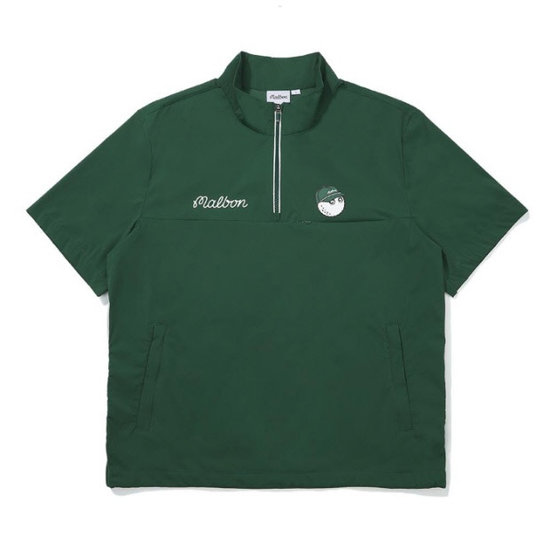 말본골프 버킷 포인트 우븐 아노락 M5223PJK41GRN_이미지