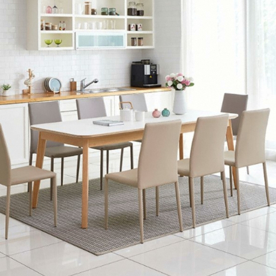 디자이너스룸 스페이스 E 식탁 2000 (의자8개)_이미지