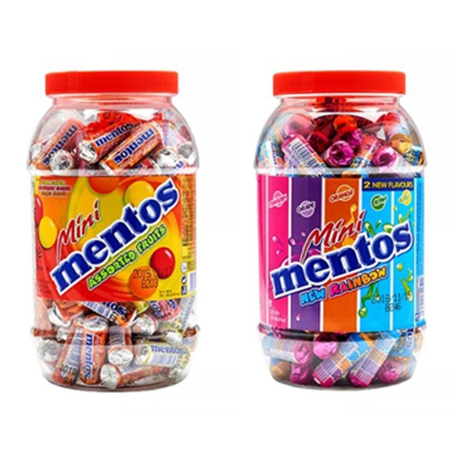 미니 멘토스 레인보우 1kg 1000g 100개입