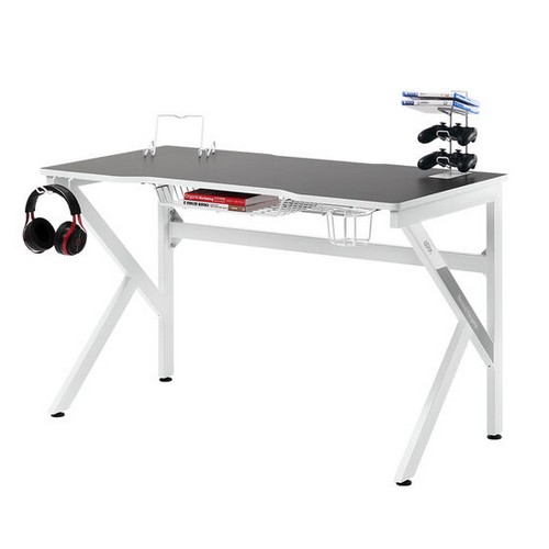 스토리지 화이트 게이밍 컴퓨터책상