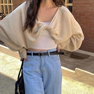 셀러허브 VY 여자 여름 꼬임 린넨 니트_WT31203_이미지