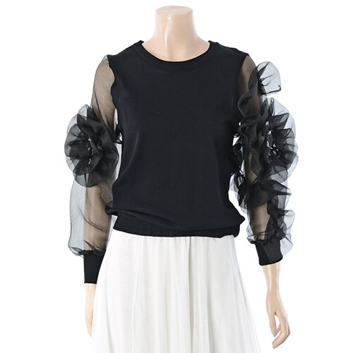 티나 장미소매블라우스 TKD27023