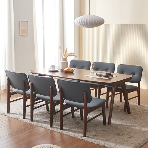 나무뜰 바넷 패밀리 원목 식탁 1800 (의자별도)_이미지