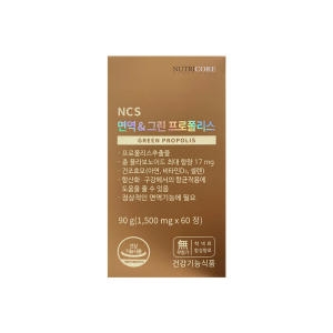 뉴트리코어 NCS 면역&그린 프로폴리스 1500mg 60정 (1개)_이미지