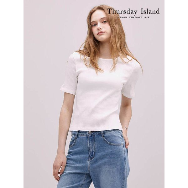 Thursday Island 컷오프 디테일 티셔츠 T244MTS243W
