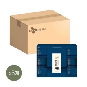 선물세트 비비고 감태김 혼합 1호 5개 1박스 쇼핑백포함