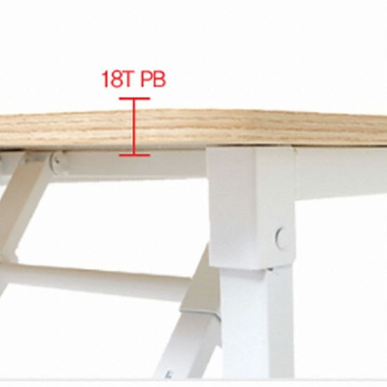 상도가구 밀키 절탁자 접이식 연수용 테이블 (1800x450)_이미지