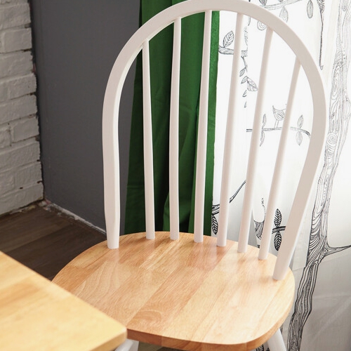 베스트리빙 슬라이딩 윈저 원목 확장형 식탁 1500 (의자2개)_이미지